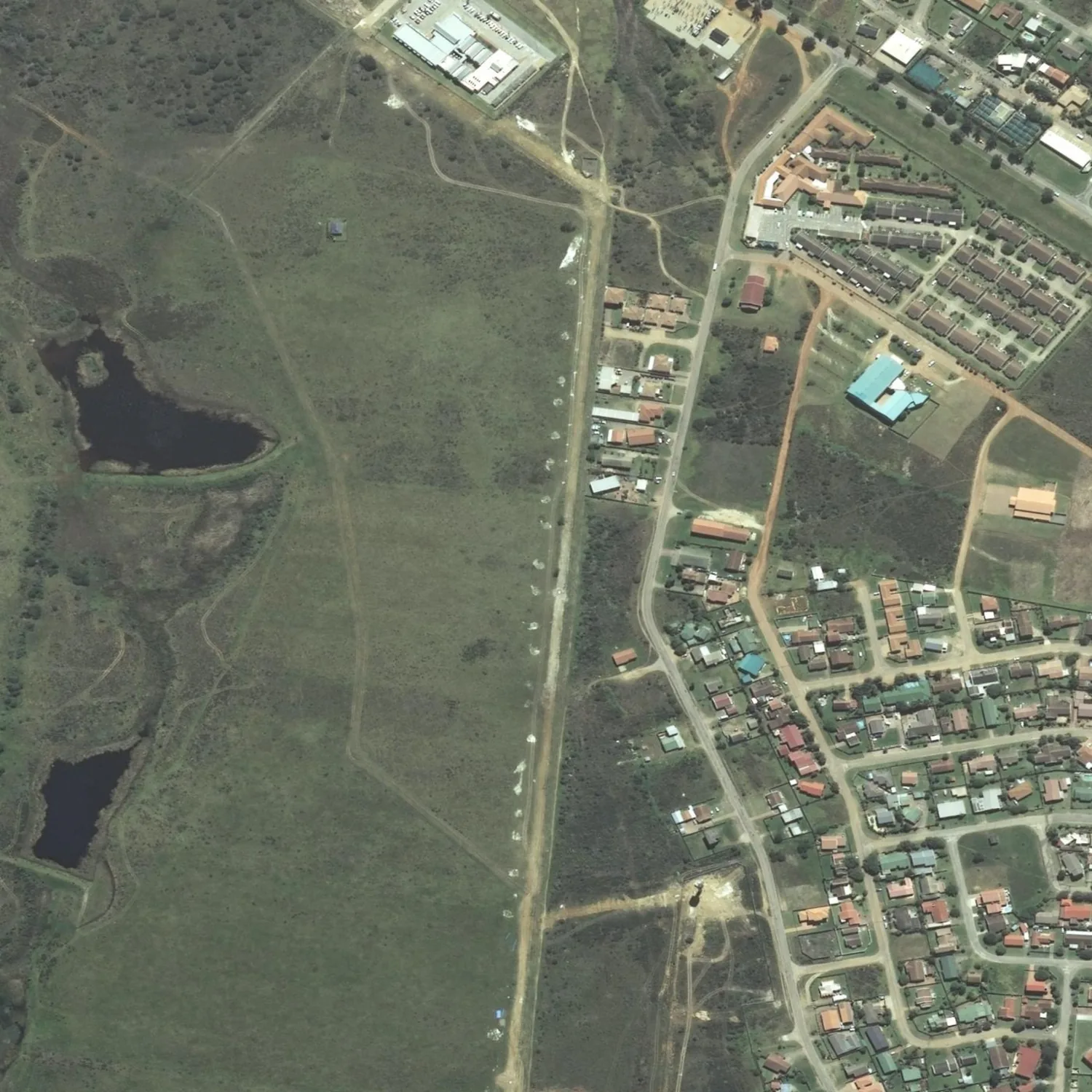 Aerial of the property and surrounds